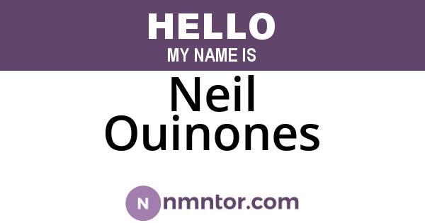 Neil Ouinones