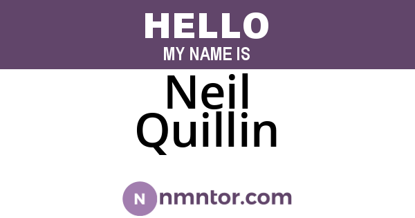 Neil Quillin