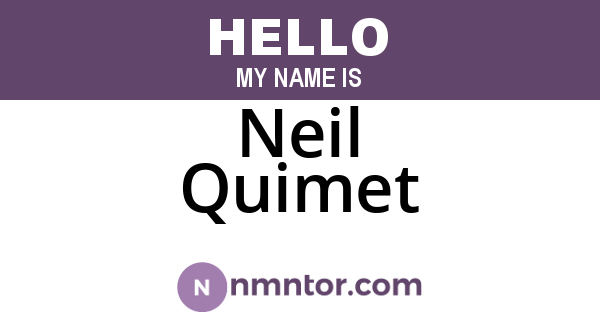 Neil Quimet