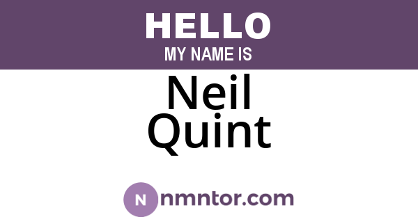 Neil Quint