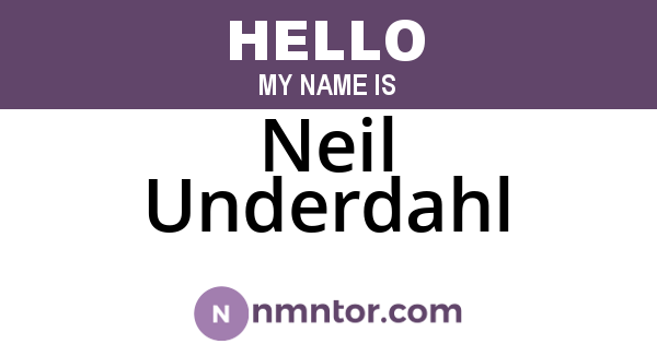 Neil Underdahl