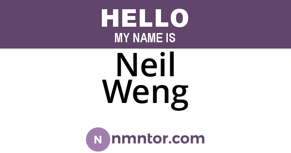 Neil Weng