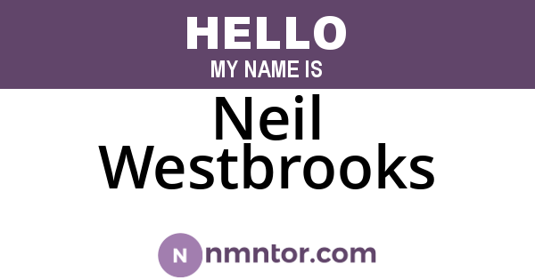 Neil Westbrooks