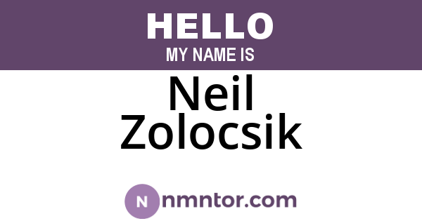 Neil Zolocsik