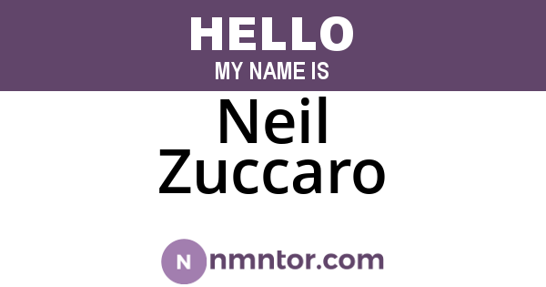 Neil Zuccaro