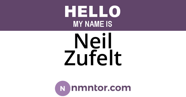 Neil Zufelt