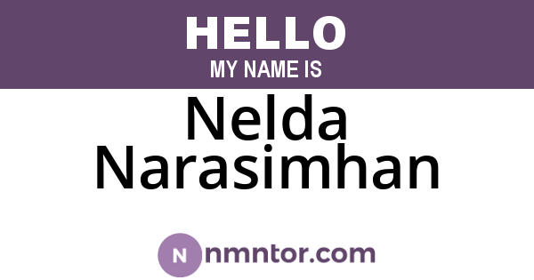 Nelda Narasimhan