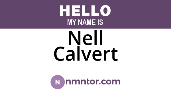 Nell Calvert
