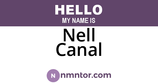 Nell Canal