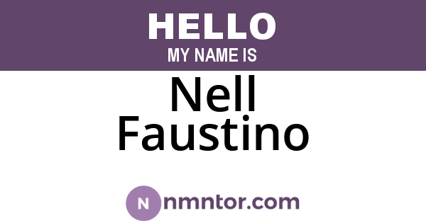 Nell Faustino