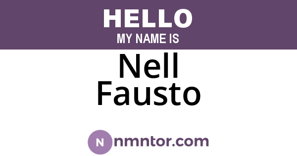 Nell Fausto