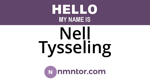 Nell Tysseling