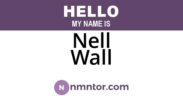 Nell Wall
