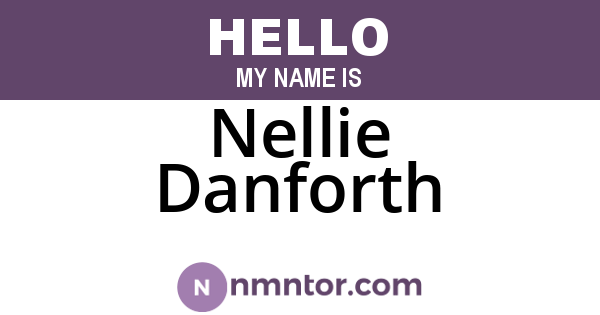 Nellie Danforth