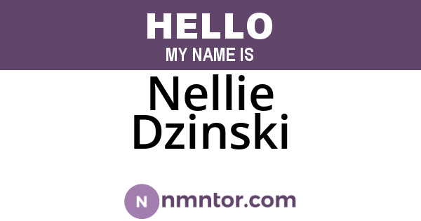 Nellie Dzinski