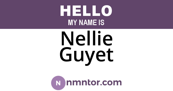 Nellie Guyet