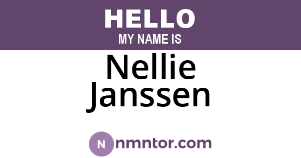 Nellie Janssen