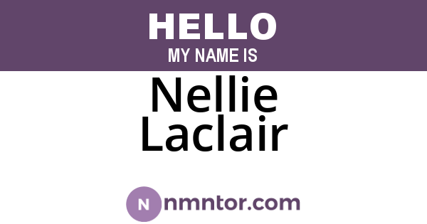 Nellie Laclair