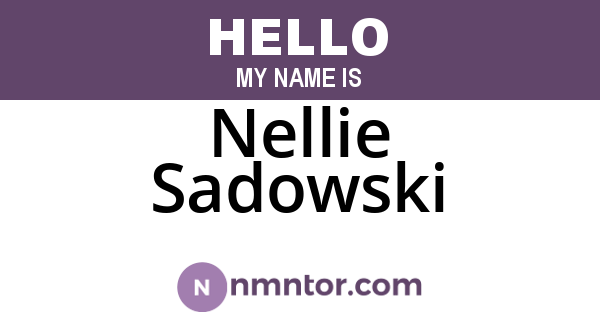 Nellie Sadowski