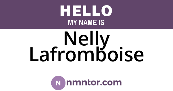 Nelly Lafromboise