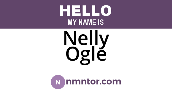 Nelly Ogle