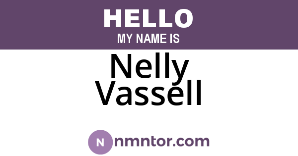 Nelly Vassell