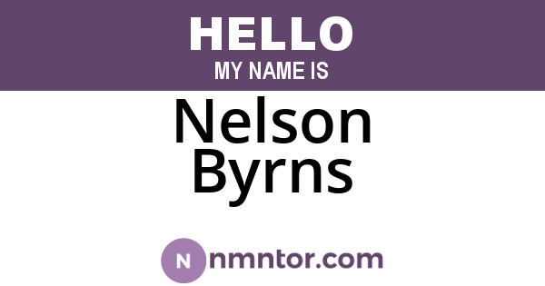 Nelson Byrns