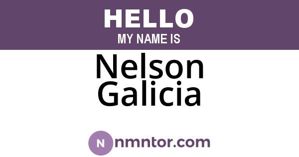 Nelson Galicia