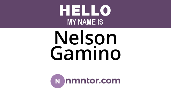 Nelson Gamino