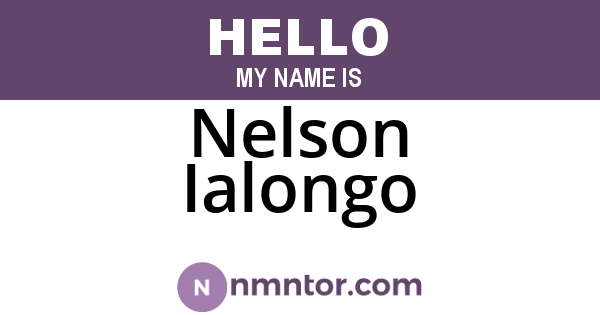 Nelson Ialongo