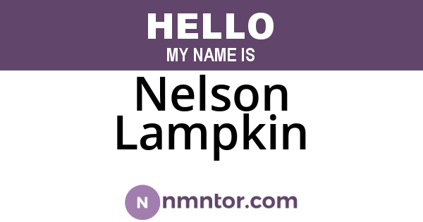 Nelson Lampkin