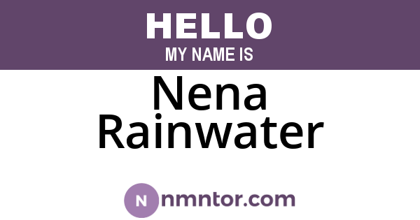 Nena Rainwater