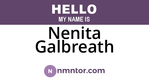 Nenita Galbreath