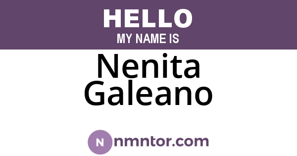 Nenita Galeano
