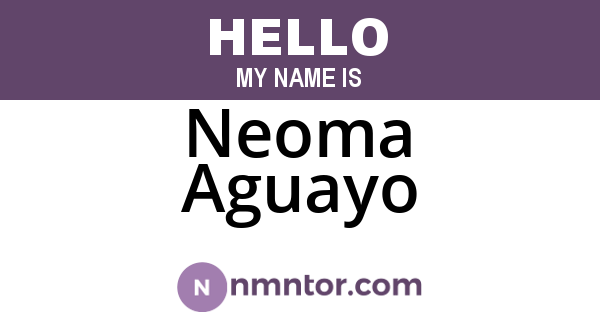 Neoma Aguayo