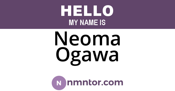 Neoma Ogawa