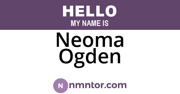 Neoma Ogden