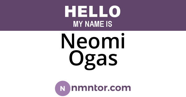 Neomi Ogas
