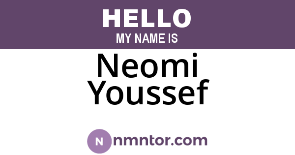 Neomi Youssef