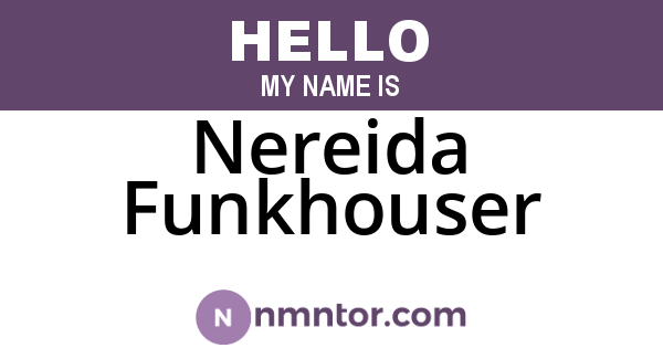 Nereida Funkhouser