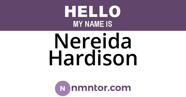 Nereida Hardison