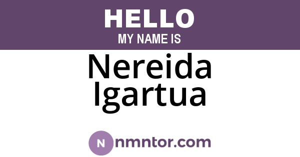 Nereida Igartua
