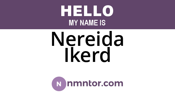 Nereida Ikerd
