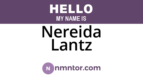 Nereida Lantz