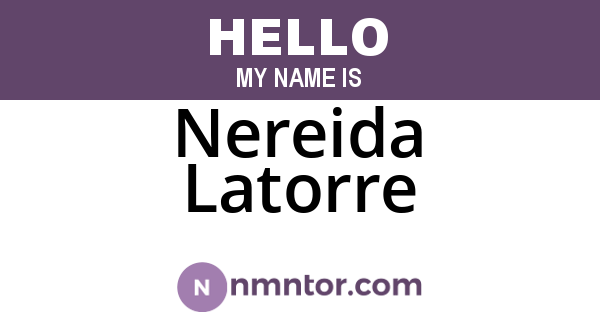 Nereida Latorre