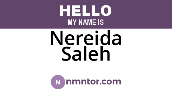 Nereida Saleh