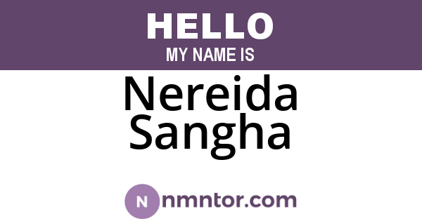 Nereida Sangha
