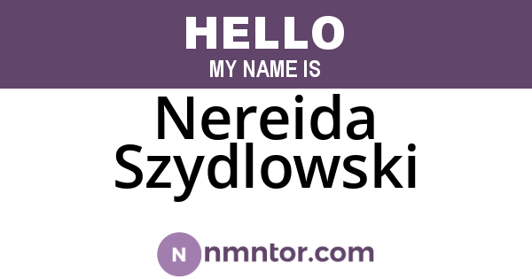 Nereida Szydlowski