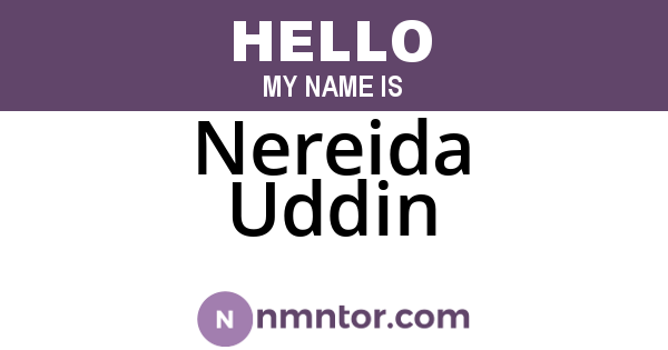 Nereida Uddin