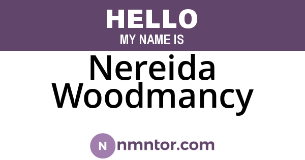 Nereida Woodmancy